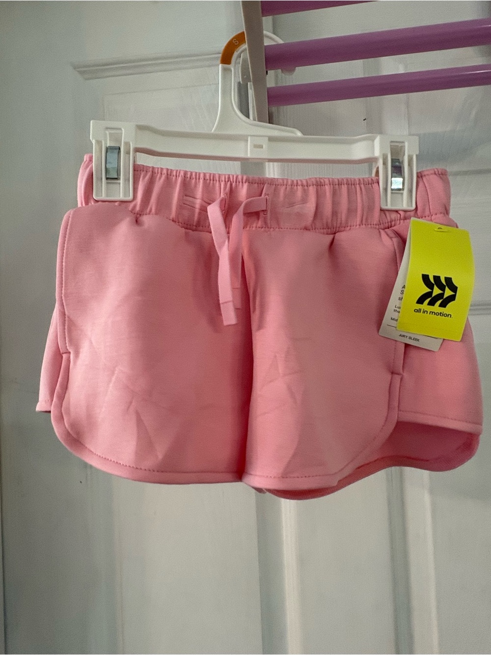 Target All in Motion Pink girls Drawstring Athletic Shorts